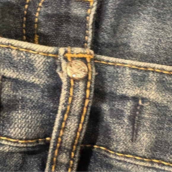 Rebecca Minkoff Blue Flare Wide leg High Waist Jeans Size 16 - Picture 7 of 10